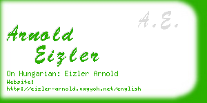 arnold eizler business card